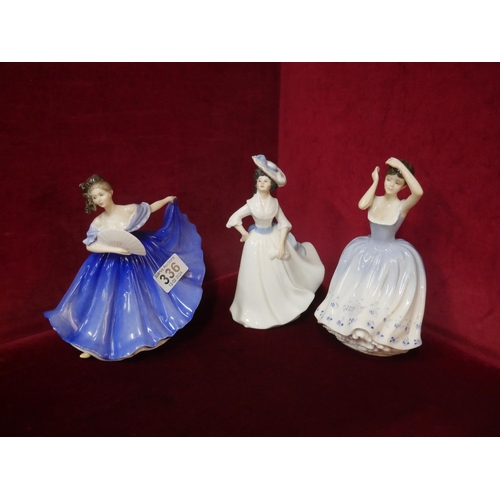 336 - 3 DOULTON FIGURES