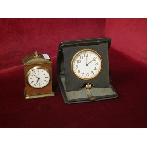 354 - VINTAGE ASTRAL DESK CLOCK PLUS TRAVEL CLOCK