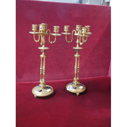 364 - PAIR OF 19TH C. GILDED CANDLESTICKS