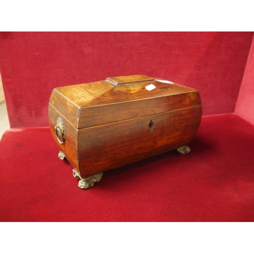 375 - REGENCY TEA CADDY - NO INNERS