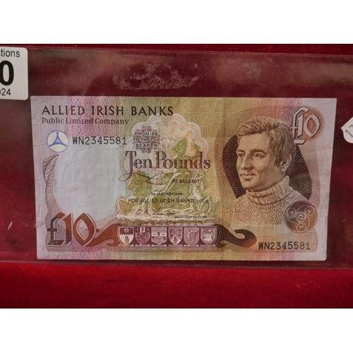 390 - ALLIED IRISH BANK £10 NOTE 1999