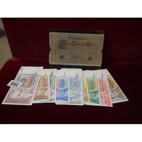 395 - LOT OF BANK NOTES