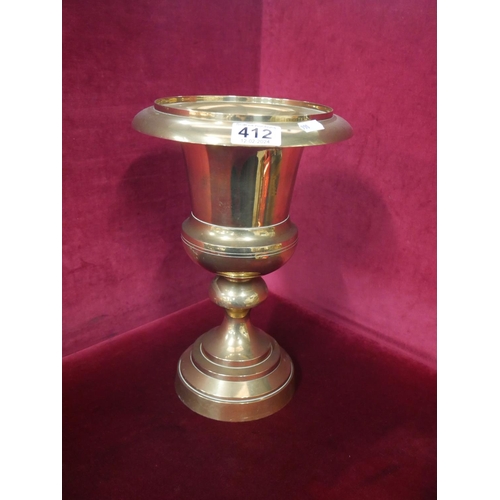 412 - LARGE BRASS CHURCH CENTRE PIECE