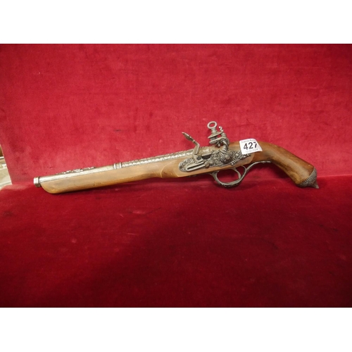 427 - REPLICA FLINTLOCK PISTOL