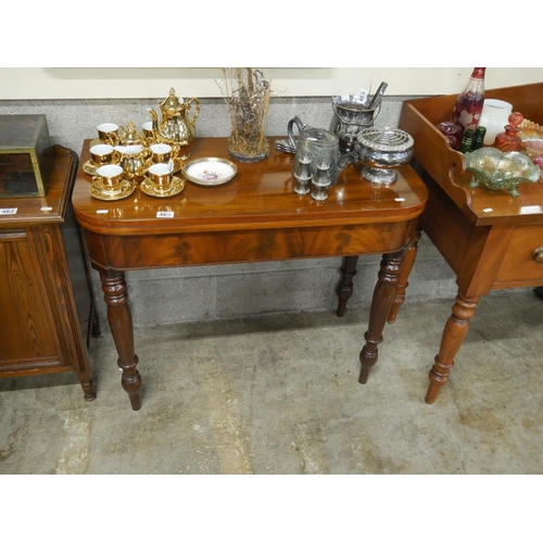 465 - WILLIAM IV MAHOGANY TEA TABLE