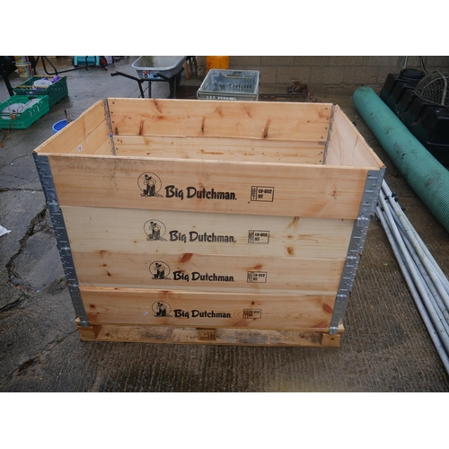 69 - WOODEN PALLET CRATE