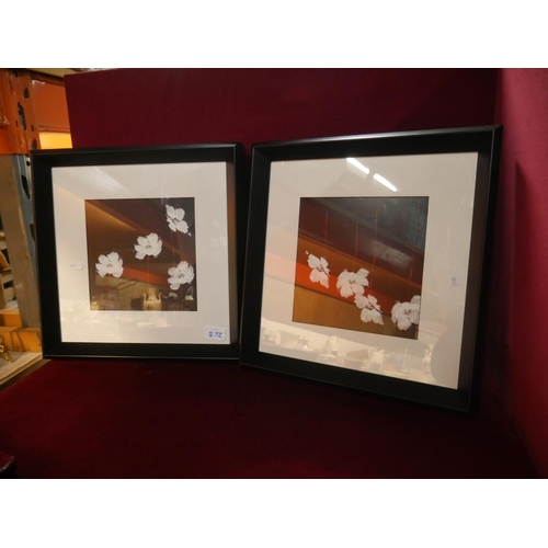 872 - 2 FRAMED PRINTS