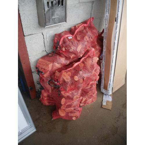 117 - 10 BAGS OF APPLE WOOD LOGS