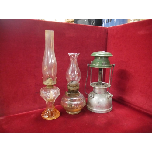 214 - 3 OIL LAMPS