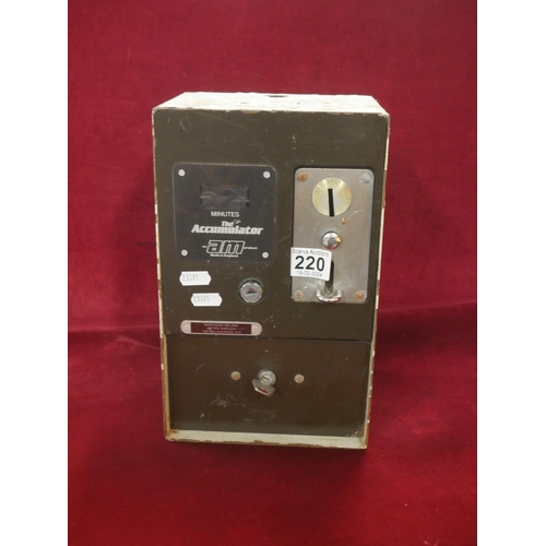 220 - OLD ELECTRICITY COIN METER