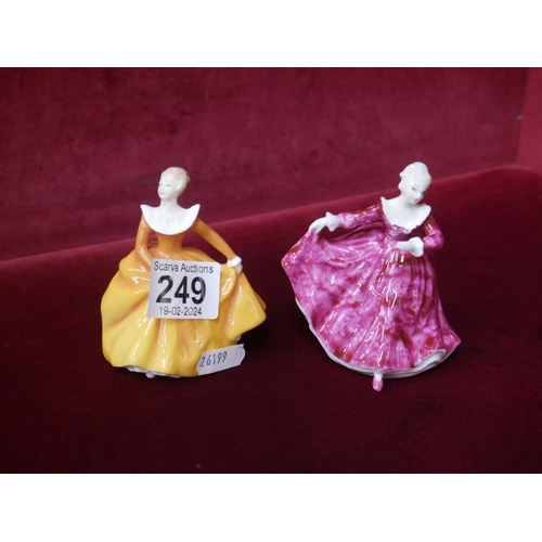 249 - 2 SMALL DOULTON FIGURES