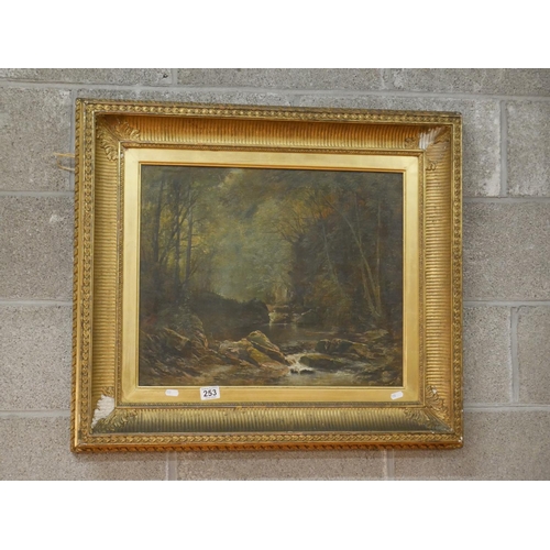 253 - LARGE 19TH C. OIL ON CANVAS