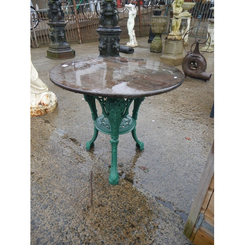 72 - CAST IRON BASED TABLE