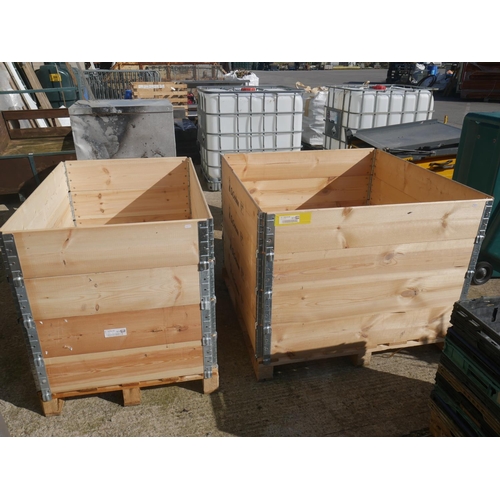 61 - 2 STACKING CRATES SUITABLE FOR RAISED BEDS