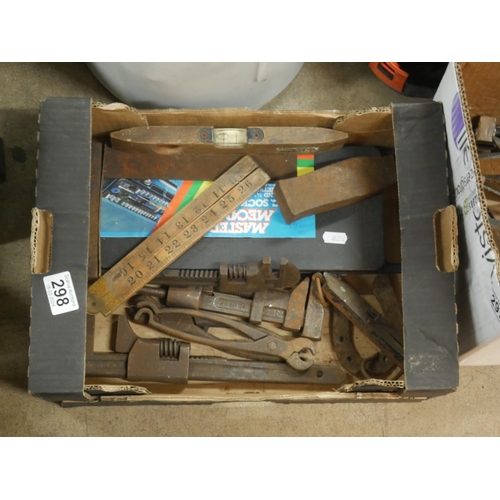 298 - BOX OF TOOLS