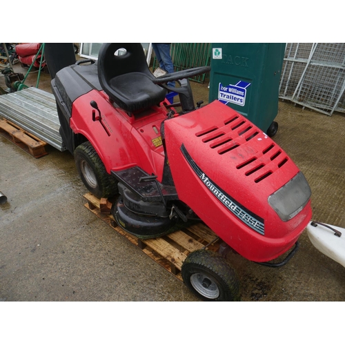 44 - MOUNTFIELD RIDE-ON LAWNMOWER - USED LAST YEAR - NEEDS NEW BATTERY