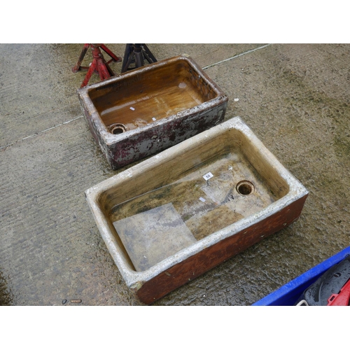 50 - 2 CLAY TROUGHS