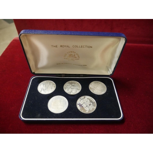 509 - PROOF SILVER MEDALLIONS IN CASE