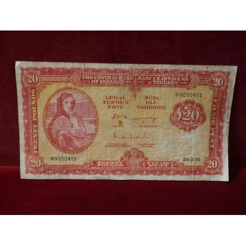 512 - LADY LAVERY £20 NOTE 1976