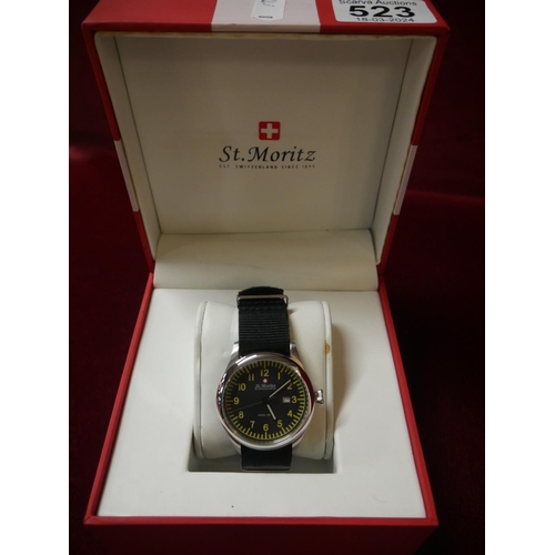 523 - SAINT MORITZ WATCH - BOXED