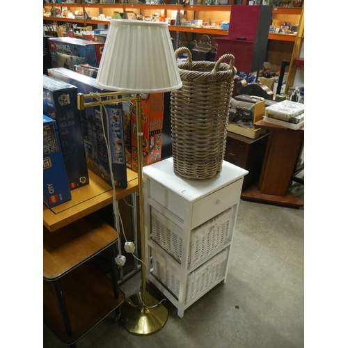 890 - BASKET, STORAGE UNIT & READING LAMP