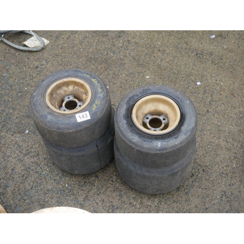 143 - 4 GO-KART WHEELS