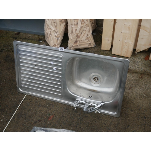 164 - STAINLESS STEEL SINK