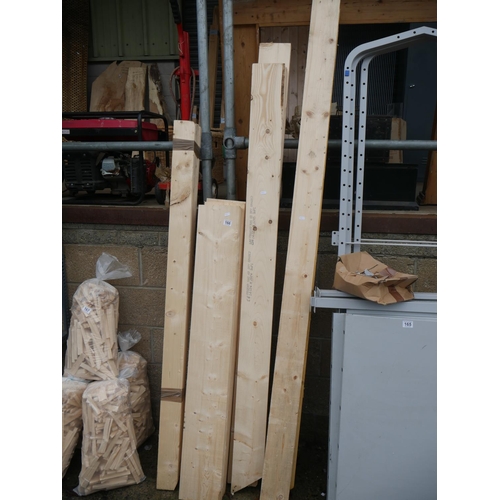 166 - LOT OF WHITE WOOD