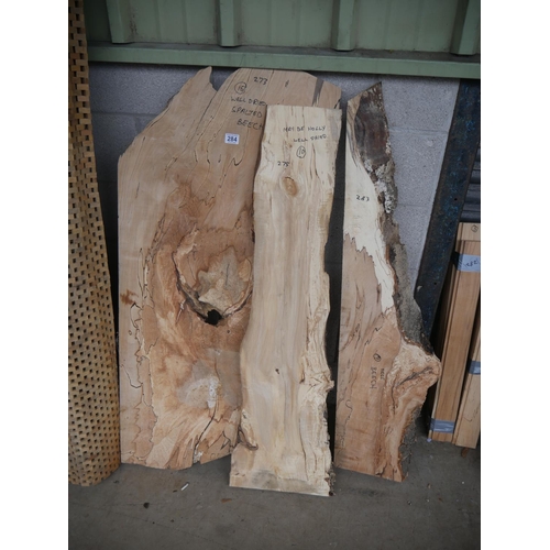 284 - 3 PIECES OF TIMBER