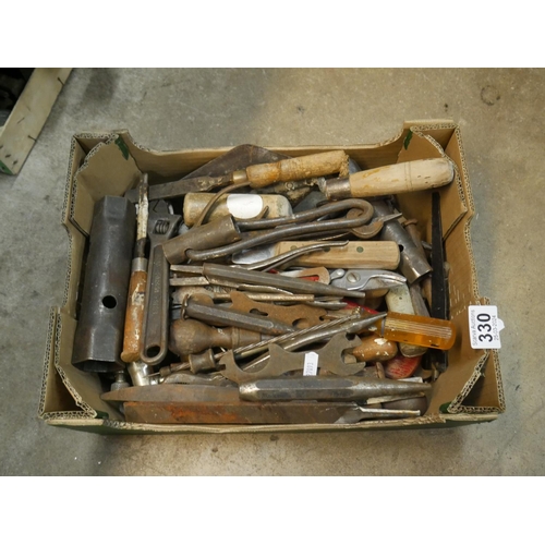 330 - BOX OF TOOLS