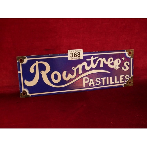 368 - ENAMEL SIGN