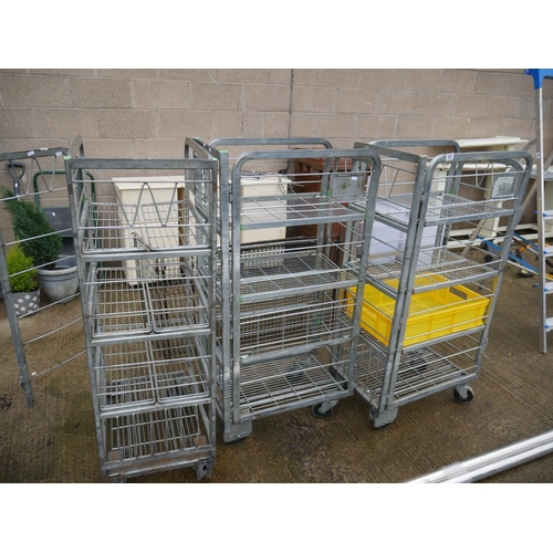 53 - 3 MILK TROLLEYS