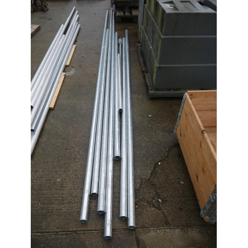 56 - LOT OF GALVANIZED PIPING