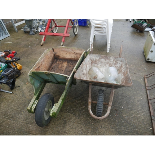 68 - WOODEN WHEELBARROW