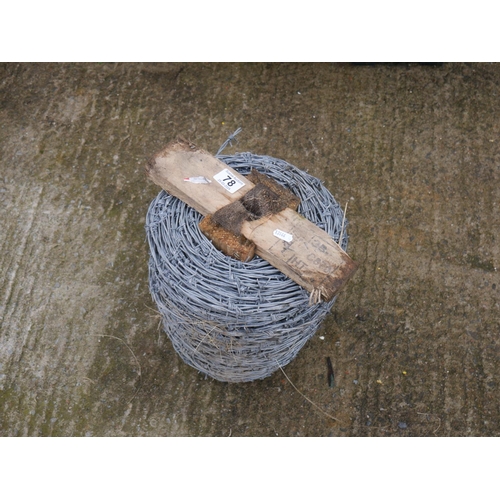 78 - ROLL OF BARBED WIRE