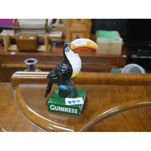 857 - SMALL GUINNESS CAST IRON TOUCAN