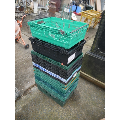 99 - LOT OF STORAGE CRATES