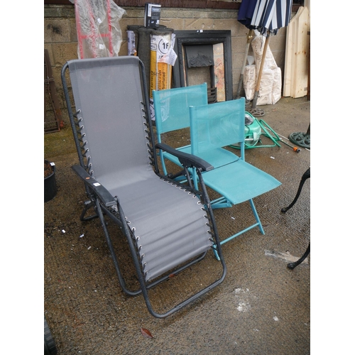 119 - 3 GARDEN CHAIRS