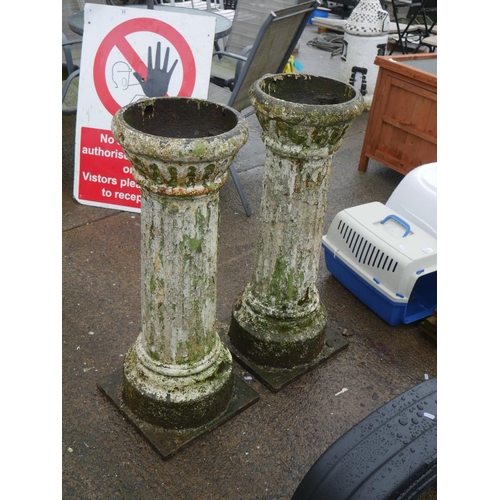 126 - PAIR OF CAST IRON COLUMNS