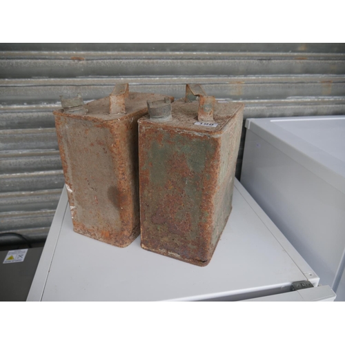 198 - 2 OLD PETROL CANS