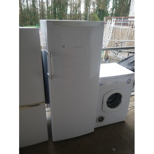 213 - HOTPOINT UPRIGHT FREEZER