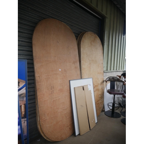 223 - 13 PLYWOOD TABLE TOPS