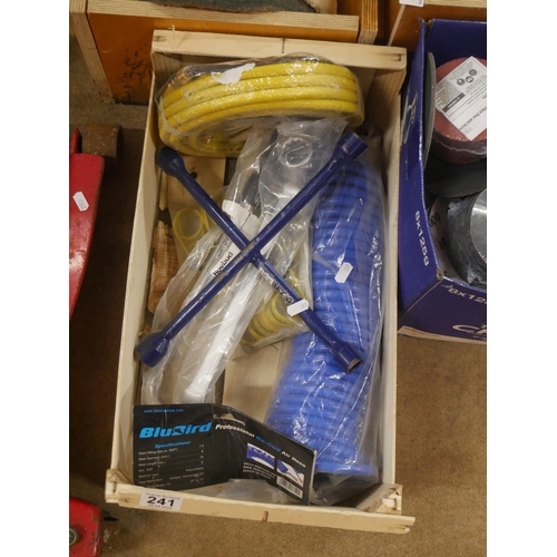 241 - BOX OF CAR ACCESSORIES