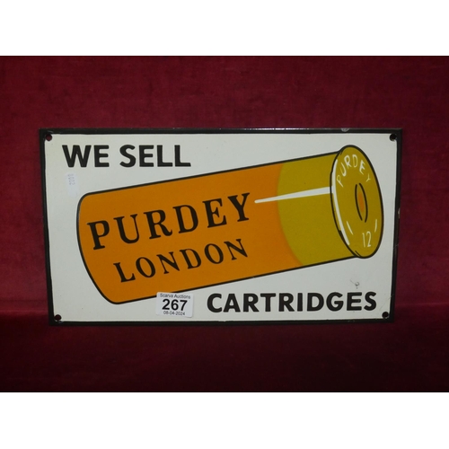 267 - ENAMEL SIGN