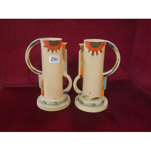 296 - PAIR OF ART DECO JUGS