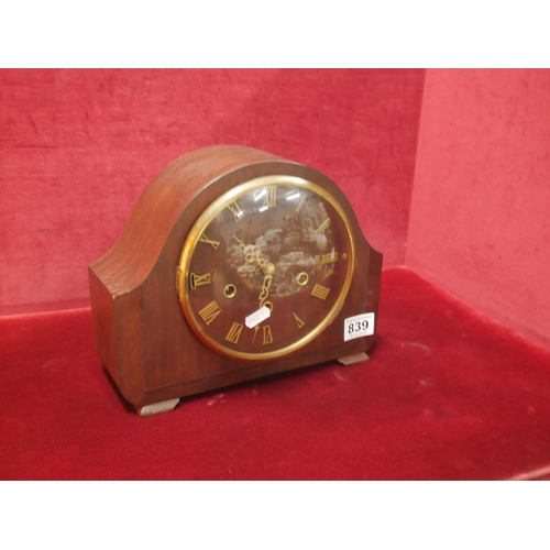 839 - MANTEL CLOCK