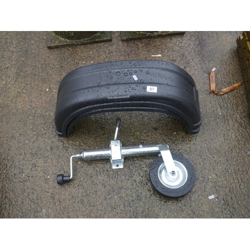 87 - NEW JOCKEY WHEEL & TRAILER MUDGUARDS