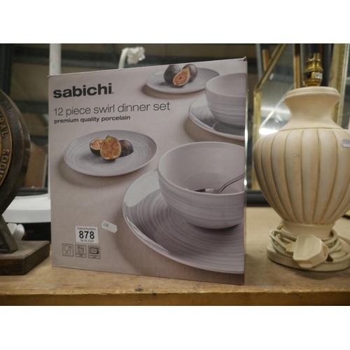 878 - BOXED DINNER SET