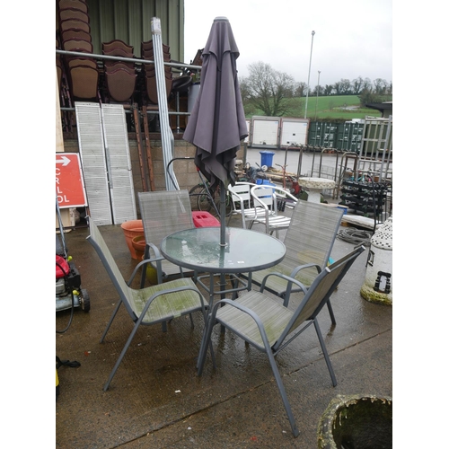 89 - PATIO TABLE & 4 CHAIRS