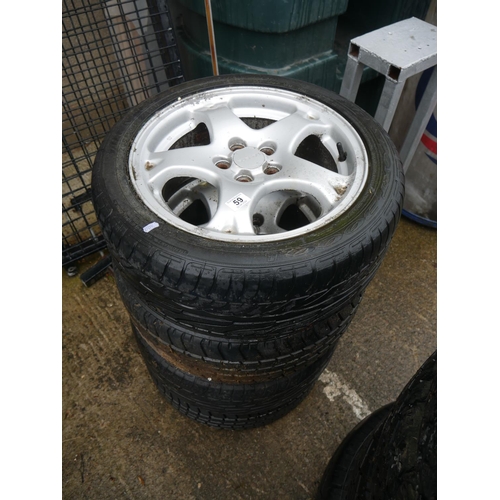 59 - 4 ALLOY WHEELS